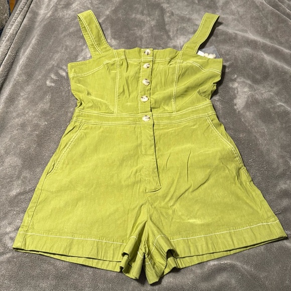 ✨ Anthropologie Portside Button-Front Romper